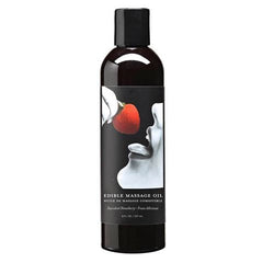 Edible Massage Oil Succulent Strawberry Flavoured - 237 Ml Bottle