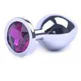 Purple Medium Metallic Anal Plug