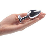 Purple Medium Metallic Anal Plug