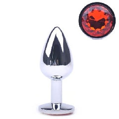 Red Small Metallic Anal Plug